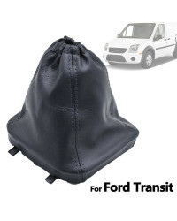 Pomo de cambio de marchas de cuero PU para coche, cubierta de arranque Gaitor para Ford Transit 06-14, pieza protectora de peril