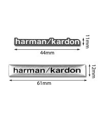 Harman Kardon-insignia de aluminio 3D para coche, pegatinas de audio para bmw, mercedes benz, audi, mitsubishi, lancer, volkswag