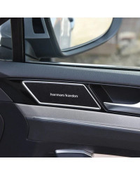 Harman Kardon-insignia de aluminio 3D para coche, pegatinas de audio para bmw, mercedes benz, audi, mitsubishi, lancer, volkswag