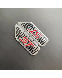 1 par de emblemas de aluminio 3D ST Sport guardabarros pegatina lateral insignia accesorios para Ford Focus 2 Fiesta Ranger Fusi