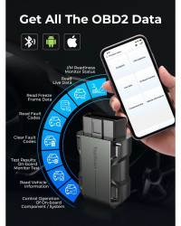 TOPDON-herramienta de diagnóstico de coche Topscan Lite, escáner OBD2, Bluetooth, 28 funciones de reinicio, lector de código de 