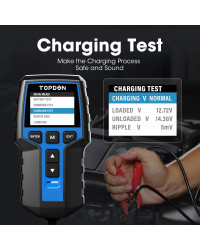 TOPDON-probador de batería portátil BT200, herramientas de prueba de arranque de carga para coche, Monitor de batería de diagnós