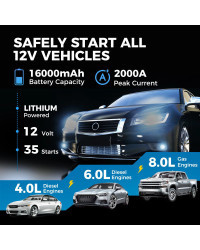 Topdon-arrancador de batería para coche, dispositivo de arranque de 12V, batería de 16000Mah, Banco de energía, JS2000, JS1500, 