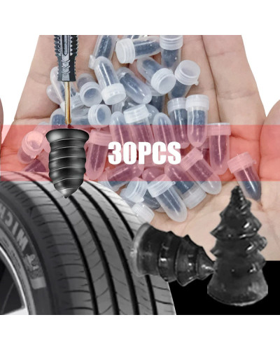 10/30Pcs Car Tyre Repair Rubber Nail Set Universal Car Motorcycle Tyre