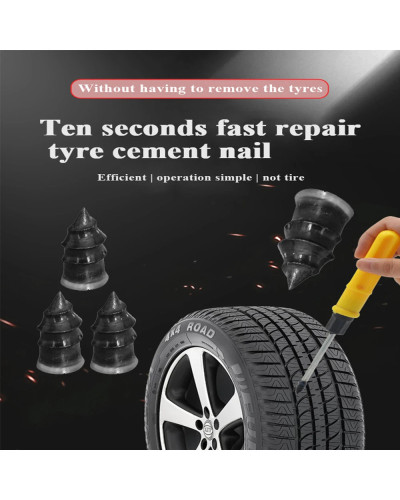 10/30Pcs Car Tyre Repair Rubber Nail Set Universal Car Motorcycle Tyre