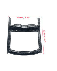 Marco de taza de agua ABS de fibra de carbono, cubierta de portavasos, pegatina para Dodge Charger /Chrysler 300 2016-2021, acce