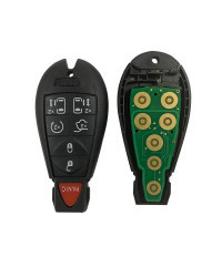 Chave Remote do carro para Chrysler 300C Voyager, jipe Cherokee, viagem do calibre de rodeio, 434MHz, FCC, M3N5WY783X, 2008-2010