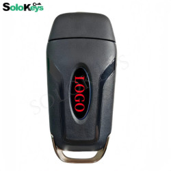 SOLOKEYS Part number: DS7T-15K601-BF For Ford Fusion Original Flip Remote Key 3 Button 433MHZ 49 Chip HITAG PRO With LOGO