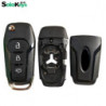 SOLOKEYS Part number: DS7T-15K601-BF For Ford Fusion Original Flip Remote Key 3 Button 433MHZ 49 Chip HITAG PRO With LOGO