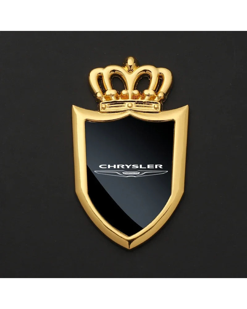 Pegatinas de insignia de coche, accesorios con logotipo para ventanas laterales, de metal para carrocería Chrysler 300c, 300, 20