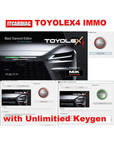 Toyolex4 Toyolex 4 With Unlimited Keygen IMMO off for Denso for Lexus 