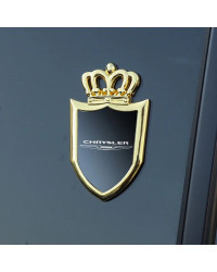 Pegatinas de insignia de coche, accesorios con logotipo para ventanas laterales, de metal para carrocería Chrysler 300c, 300, 20