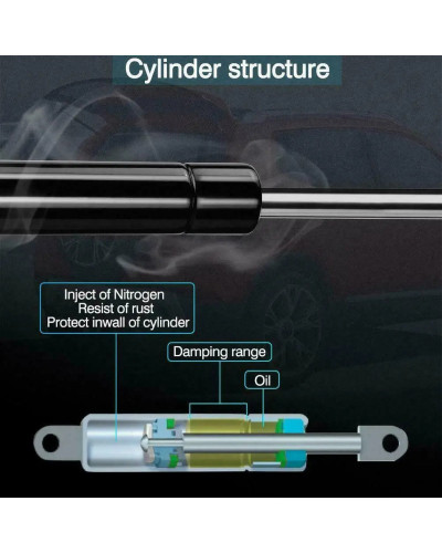 BOXI-elevador de maletero trasero para Chrysler Challenger Dodge Challenger 2008-2016 Coupe, 2 puertas con Alerón, 04589645AA,66