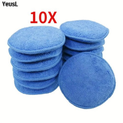 10PCS 4.5Inch Car Clean Buffer Cleaning Soft Vehicle Accessories Foam Applicator Car Wax Sponge Dust Auto Care Polishing Pad