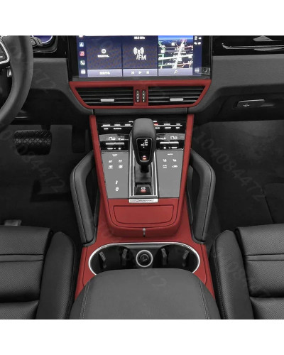 Piezas interiores de coche rojo burdeos originales para Porsche Cayenne Coupe S Gts Turbo Screen Watch Sticker para Cayenne Acce