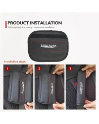 Almohadilla protectora de cuero para cinturón de seguridad de coche, accesorios para automóvil, Chrysler, Voyager, Pacifica, Tow