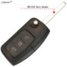 jingyuqin 3 Button 433MHZ 4D60/ 4D63 Chip Car Remote Flip Key For Ford Fusion Focus Mondeo Fiesta Galaxy HU101/FO21 Auto Keys