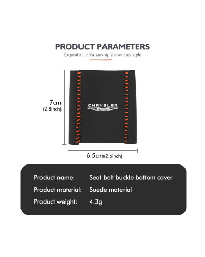 Accesorios de cubierta protectora de hebilla de Base de cinturón de seguridad de coche para Chrysler Voyager Pacifica Town Cross