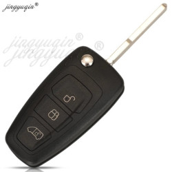 jingyuqin 5pcs 3BTN Car Remote Flip Key For Ford Tourne Transit GK2T-15K601- AB /AA 433.92MHz FSK Pro ID49 Chip : A2C94379403