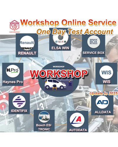 2025 Workshop Online Account Car Repair Software Workshop for Autodata