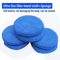 10PCS 4.5Inch Car Clean Buffer Cleaning Soft Vehicle Accessories Foam Applicator Car Wax Sponge Dust Auto Care Polishing Pad