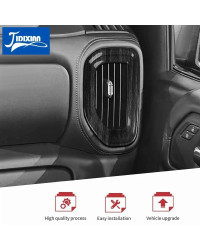 JIDIXIAN-cubierta decorativa de salida de aire acondicionado para consola de coche, compatible con Chevrolet Silverado, GMC Sier