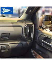 JIDIXIAN-cubierta decorativa de salida de aire acondicionado para consola de coche, compatible con Chevrolet Silverado, GMC Sier