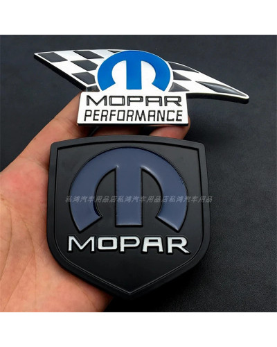 Emblema de Metal 3D para Mopar de coche, calcomanía de estilo para Dodge Ram Charger JEEP Chrysler Cherokee, accesorios de coche