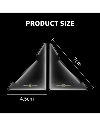 Pegatina transparente para esquina de puerta de coche, accesorio para Chrysler 300c, Android Town Country Grand Voyager PT Cruis