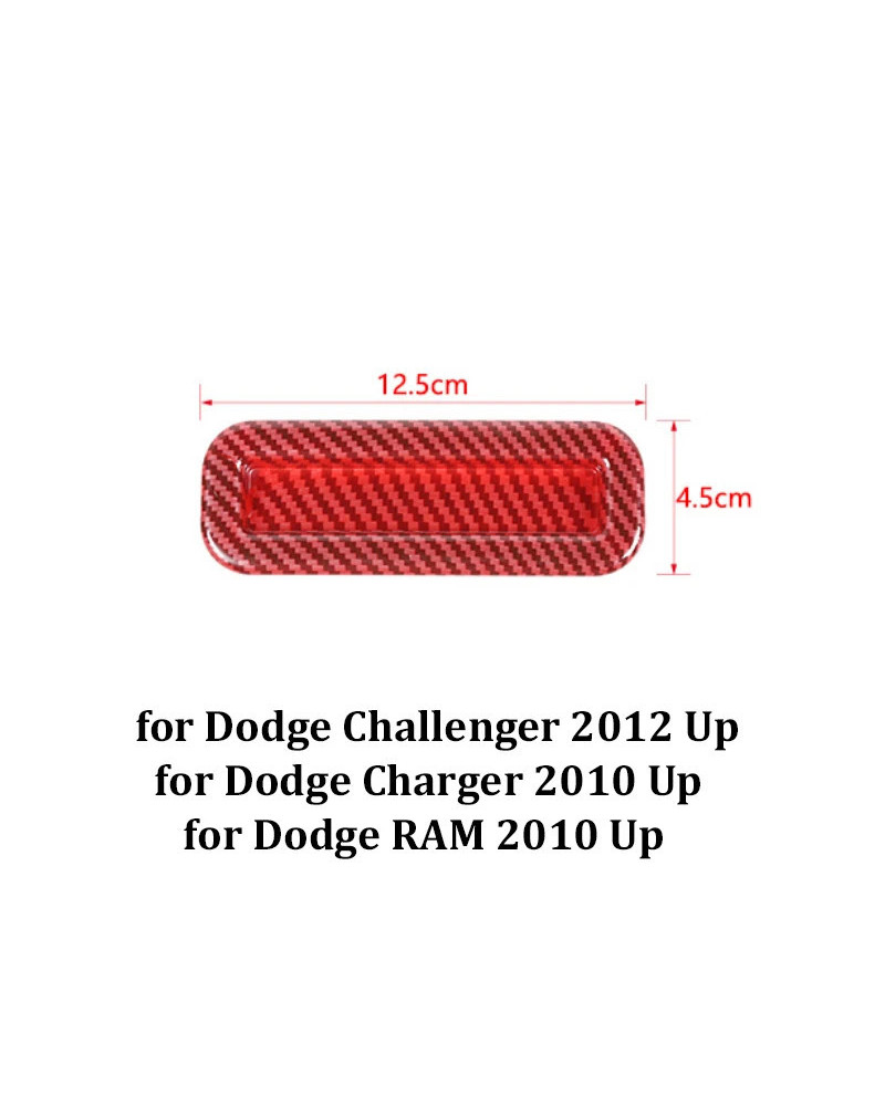 JIDIXIAN-cubierta de decoración para techo de coche, manija de tragaluz para Dodge Challenger Charger RAM 2010 Up para Chrysler 