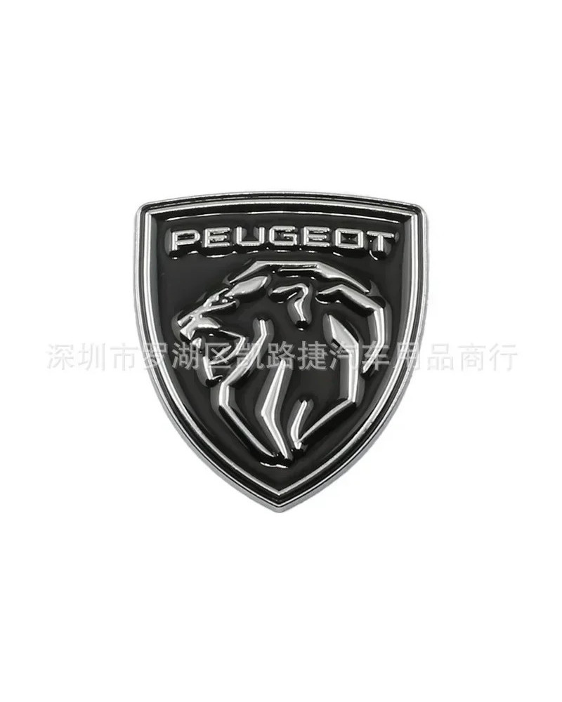 Insignia de León para coche, emblema de Metal para parte trasera del maletero, pegatina para GT LINE 107, 308, 306, 106, 206, 20