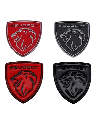 Insignia de León para coche, emblema de Metal para parte trasera del maletero, pegatina para GT LINE 107, 308, 306, 106, 206, 20