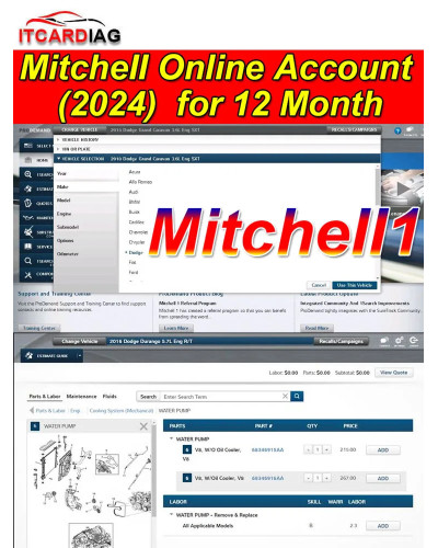 2024 Mitchell ProDemand One Year Online Account Mitchell 1 Diagnostic 