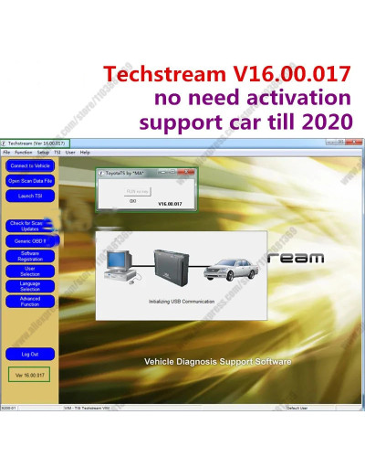 Techstream V16.30.013 scan tool for Toyota Lexus and Scion cars diagno