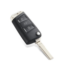 KEYYOU For Volkswagen VW Golf 4 5 6 7 Jetta Passat CC Tiguan Polo Beetle Skoda Flip Remote Key Shell Fob 3 Button Car Key