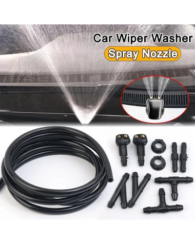 Universal Car Auto Windshield Washer Hose Wiper Blade Pipe Jet Spray N