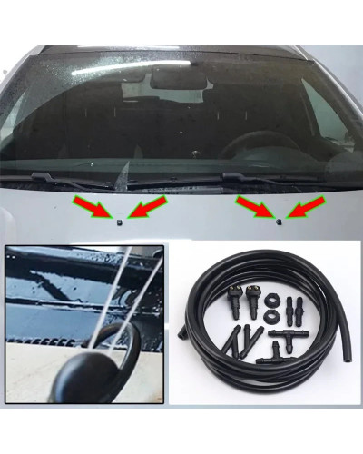 Universal Car Auto Windshield Washer Hose Wiper Blade Pipe Jet Spray N