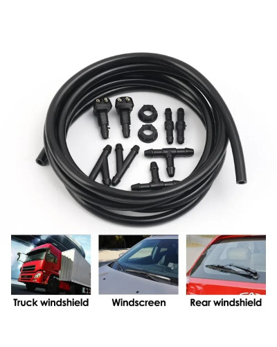 Universal Car Auto Windshield Washer Hose Wiper Blade Pipe Jet Spray N