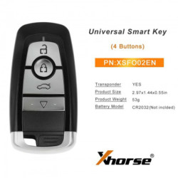 Xhorse XSFO02EN XM38 Series 4-Button For Ford Style Universal Smart Key