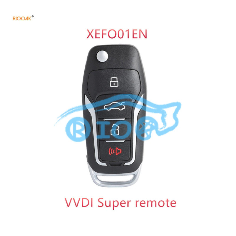 RIOOAK 10pcs Xhorse XEFO01EN Univeral Remote Fob for Ford Style With Supermode Chip for VVDI MINI Key Tool VVDI2 free shipping