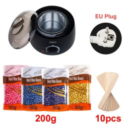 Hair Removal Wax Machine Waxing Heater and Beans Kit Depilatory Epilator Wax-melt Pot Paraffin Warmer Heating Machine