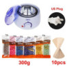 Hair Removal Wax Machine Waxing Heater and Beans Kit Depilatory Epilator Wax-melt Pot Paraffin Warmer Heating Machine