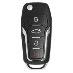 For Xhorse XKFO01EN Universal Wire Remote Key Fob Flip 4 Button for Ford Style for VVDI Key Tool