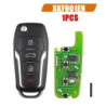 For Xhorse XKFO01EN Universal Wire Remote Key Fob Flip 4 Button for Ford Style for VVDI Key Tool