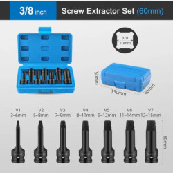 1/2 " 3/8 inch Screw Extractor Set,Damaged Screw Extractor Set, Nut Sc