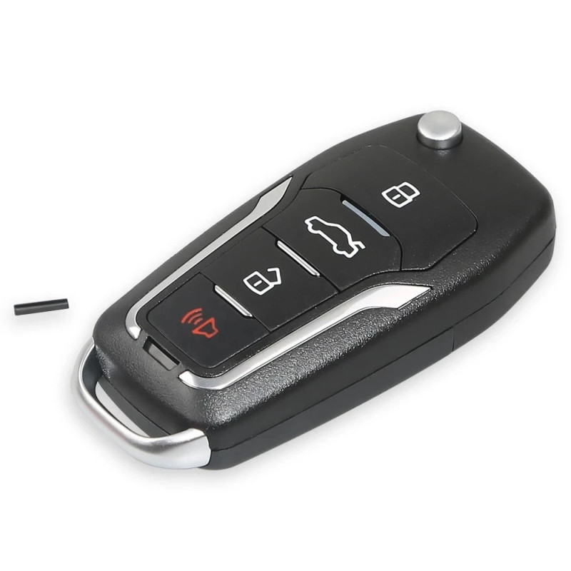 KEYECU Xhorse XNFO01EN Universal Remote Key With 4 Button Wireless For Ford Type With VVDI Key Tool VVDI2 English Version