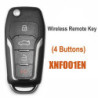 For Xhorse XNFO01EN Remote Key Fob 4 Buttons For Ford Type For VVDI Key Tool 5 Pcs/Lot