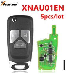 5pcs/lot Xhorse XNAU01EN VVDI Wireless Universal Remote Key 3 Button HY Style for Ford for VVDI2 VVDI Key Tool