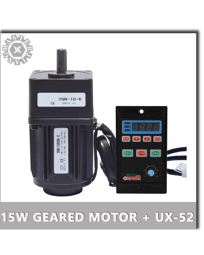 UX-52 Digital Speed Governor with 220V 15W AC Reversible Gear Motor 3R