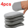 2/4pcs Soft Microfiber Car Waxing Applicator Mitts Polishing Sponge Finger Wax Foam Washing Pad Auto Detailing Cleaning Tools